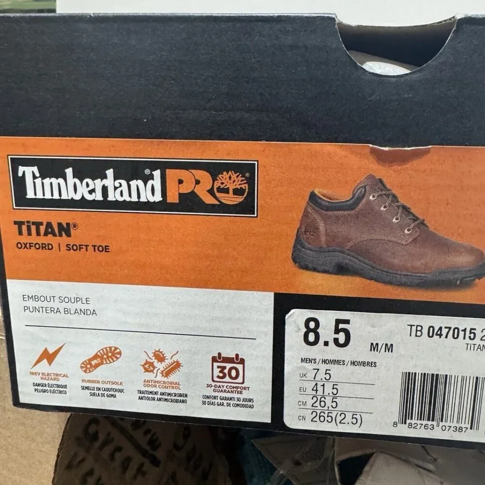 Timberland Pro Mens Titan Oxford Soft Toe Size 8.5 M